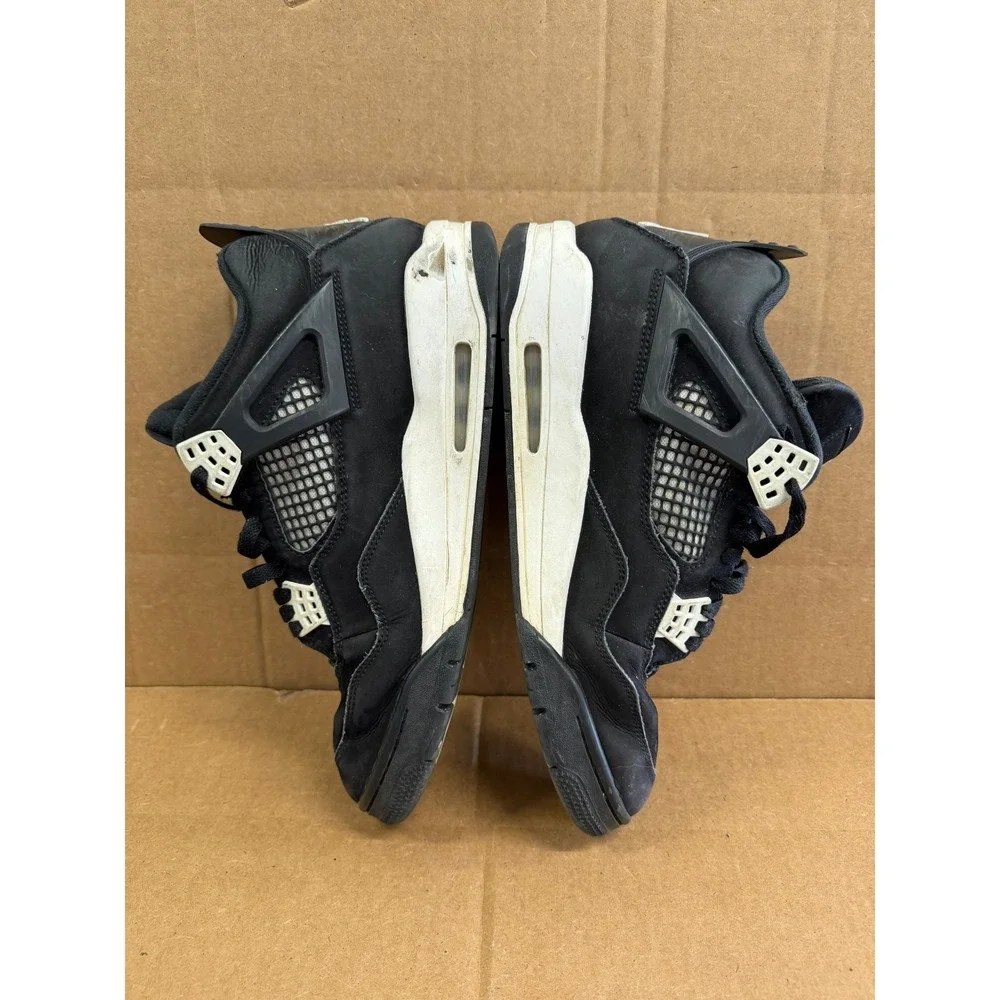 Jordan 4 Retro White Thunder High Top Sneakers FQ8138-001 Mens Size 12 US